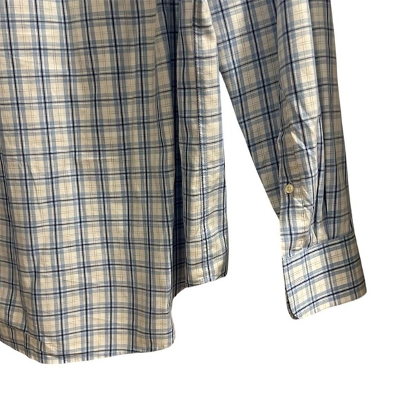 Peter Millar Men's Plaid Long Sleeve Button-Up Shirt Blue Size L - Picture 16 of 16